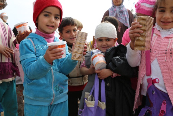 Kindergarten student receives nutritional support