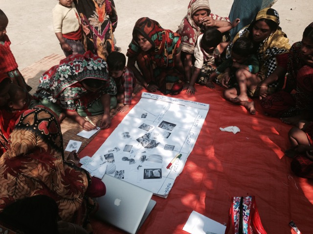 Focus group discussions on feeding practices, Enayetpur, Bangladesh