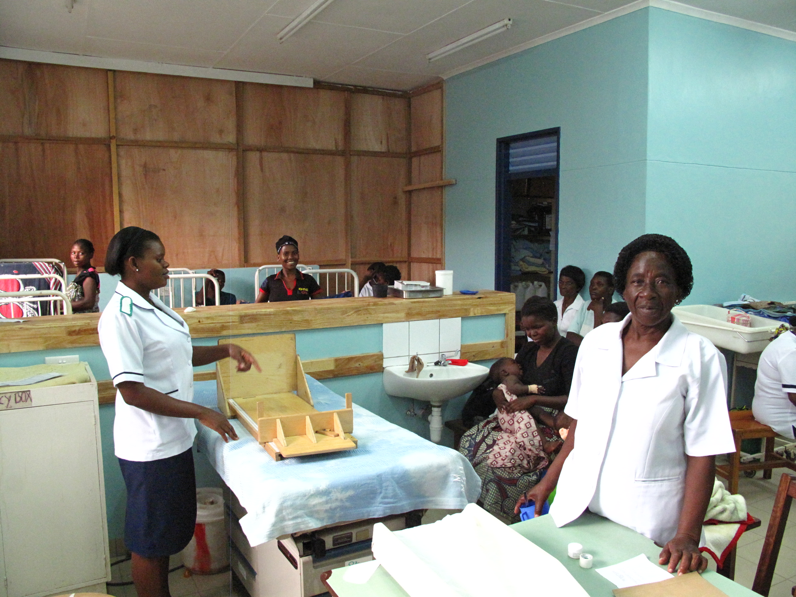 Sr Joyce, the Infant Feeding Support Nurse, in the Nursery Ward