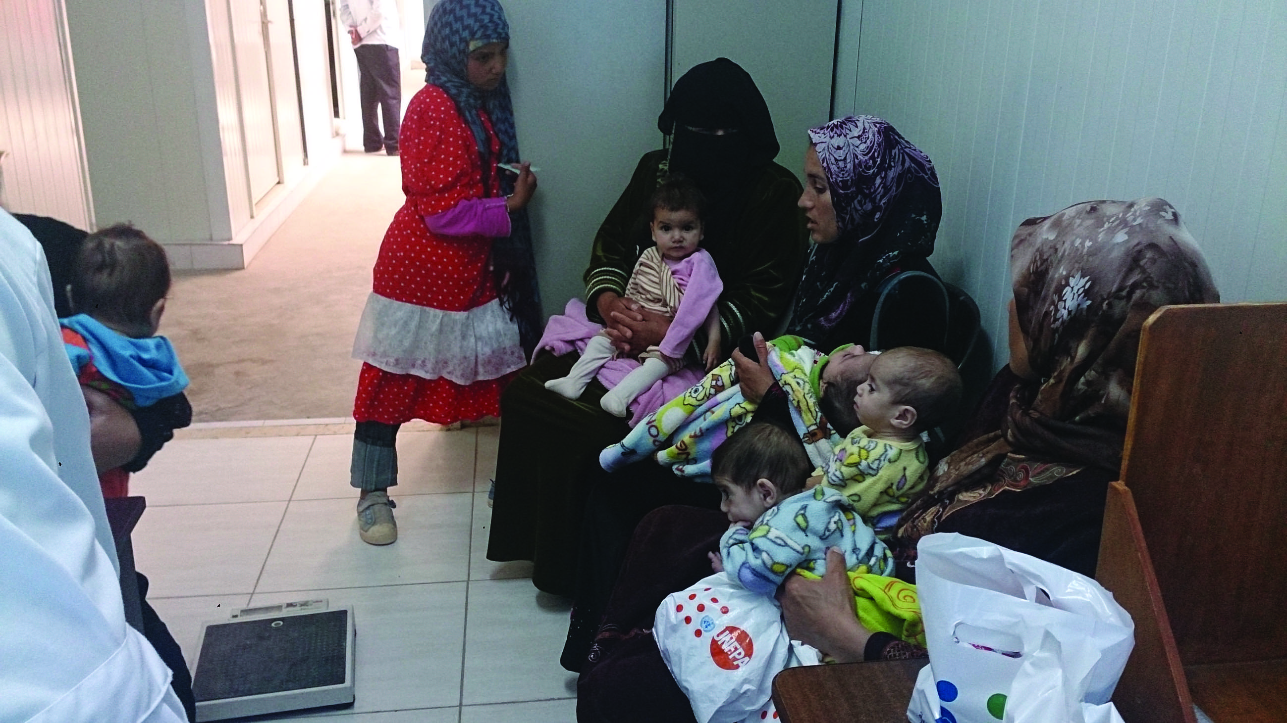 Infants and young children attending OTP in Zaatari camp