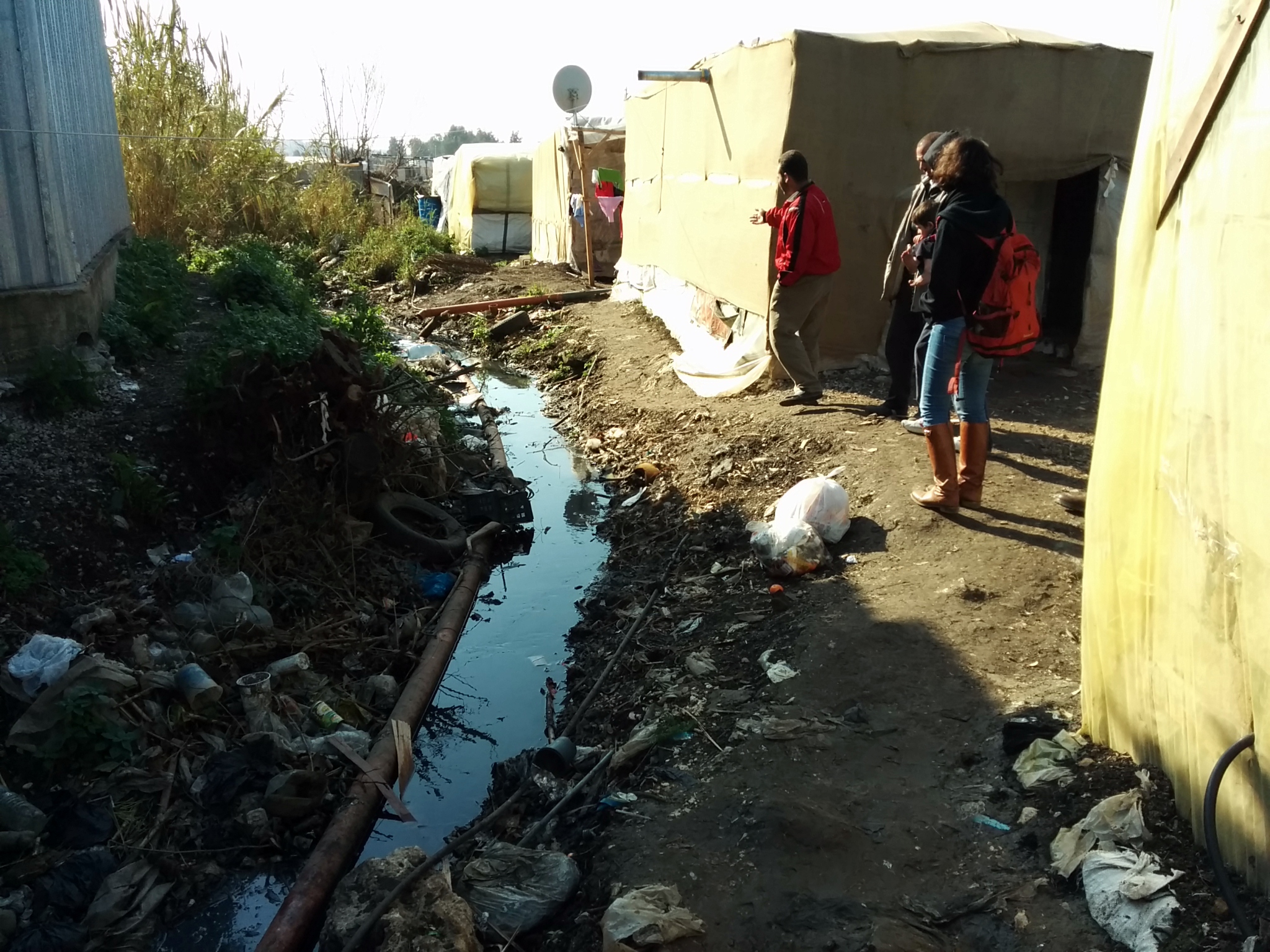 An informal settlement in Lebanon