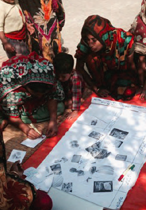 Focus group discussions on feeding practices, Enayetpur, Bangladesh