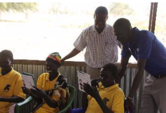 CHWs providing feedback on the age and sex icons 