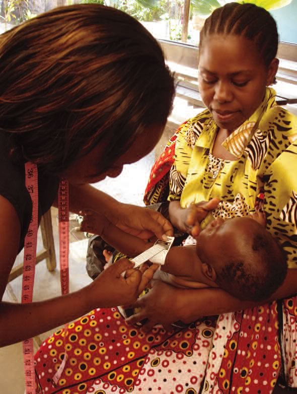 Marking the mid-point of an infant's arm