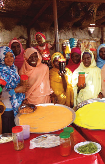 Participatory food preservation sessions in Garbia, Sudan