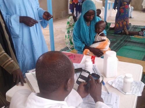 FB a health worker using the CMAM app in Ouaddai region Chad