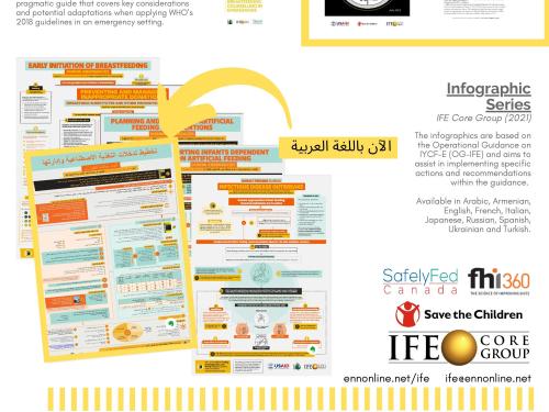 A snippet from the IYCFE key global resources document