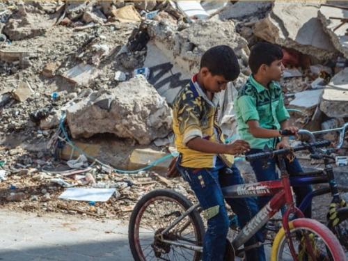 Kids on bicycles