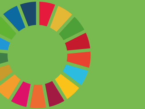 Sustainable Development Goals logo of a colourful circle