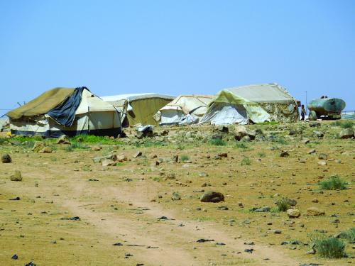 Refugee home in the north of Jordan