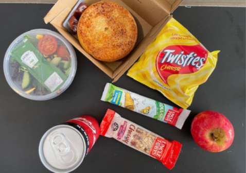 a photo of someone's lunch