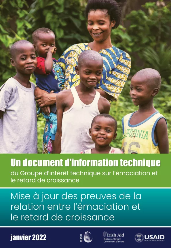 Front cover of document 'Un document d’information technique du Groupe d’intérêt technique sur l’émaciation et le retard de croissance'