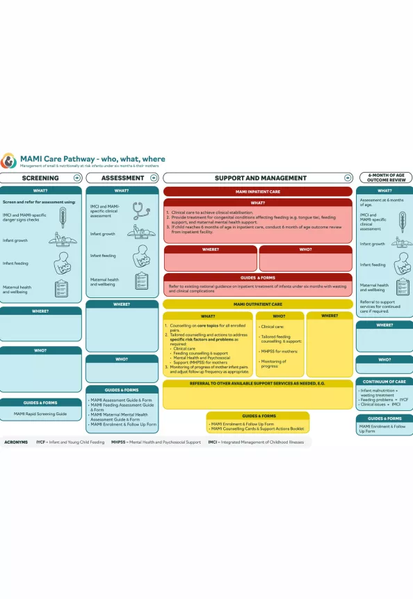 The MAMI Care Pathway Who What Where document first page