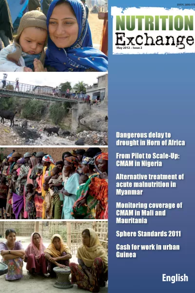 Front cover of issue 2 of Nutrition Exchange, English version. 
